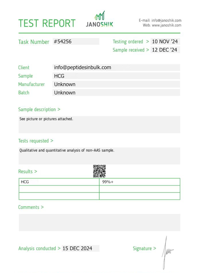 Chorionic Glycoprotein - Synthetic LH-Pathway Research Reagent (10 vials) - Image 3