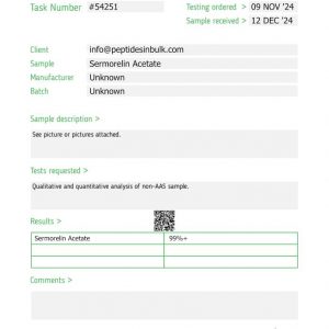 Sermorelin Acetate - Synthetic GHRH Polypeptide Fragment (10 vials) - Image 3