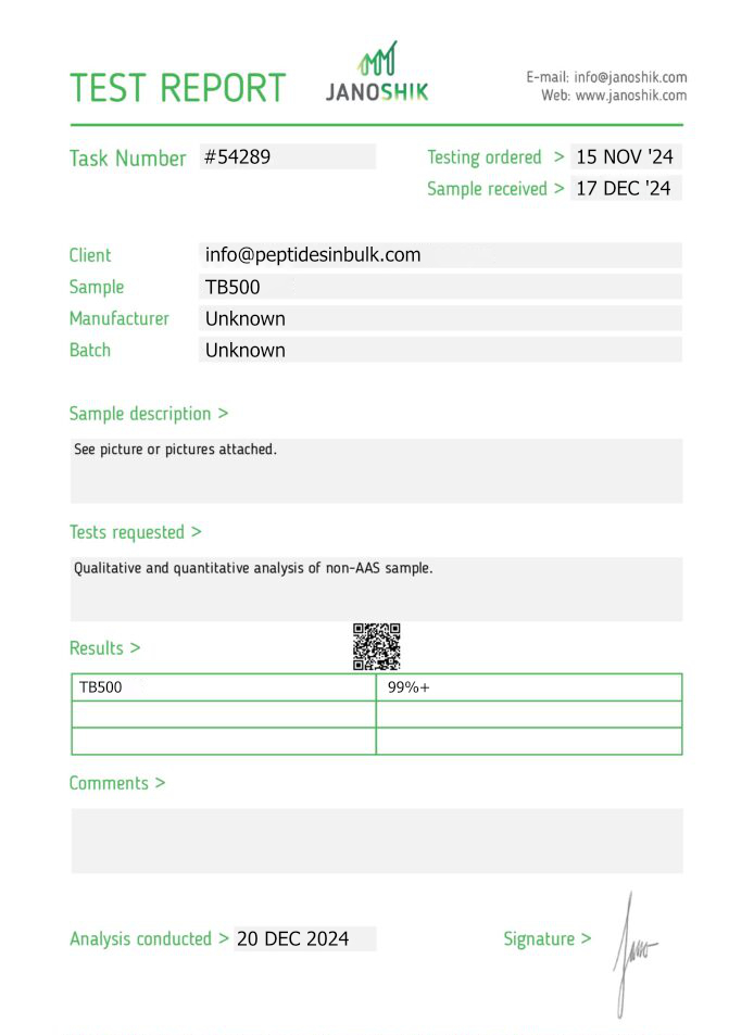 Thymosin Beta-4 Fragment (TB-500) - High Purity Signaling Reagent (10 vials) - Image 3