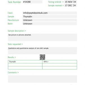 Thymalin - Synthetic Thymic Fraction Analog Research Reagent (10 vials) - Image 3